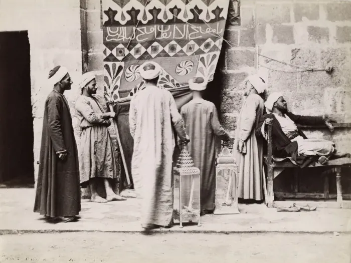 Framed Print : Muslim men going to prayers, Cairo, Egypt Framed Print : Muslim men going to prayers, Cairo, Egypt