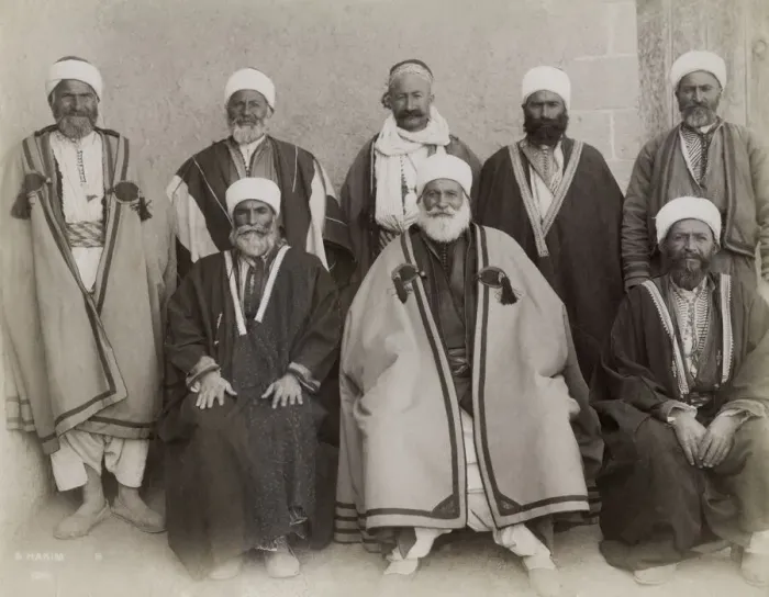 Framed Print : Muslim religious leaders, Damscus, Syria, c. 1890 Framed Print : Muslim religious leaders, Damscus, Syria, c. 1890