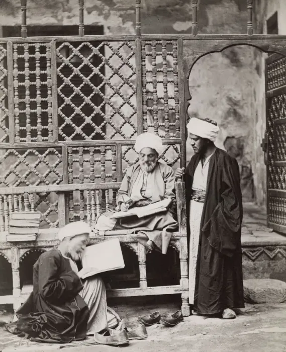 Framed Print : Muslim Theologians, Imams, Cairo, c. 1890 Framed Print : Muslim Theologians, Imams, Cairo, c. 1890