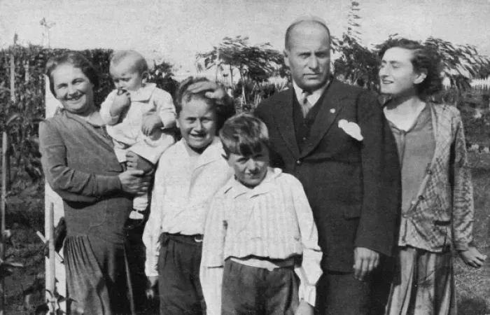 Framed Print : Mussolini and Family Framed Print : Mussolini and Family