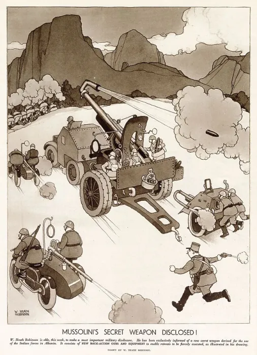 Framed Print : Mussolini's Secret Weapon Disclosed! Framed Print : Mussolini's Secret Weapon Disclosed!