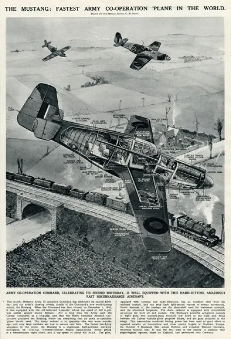 Framed Print : The Mustang plane by G. H. Davis Framed Print : The Mustang plane by G. H. Davis