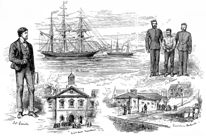 Framed Print : The Mutiny on the Caswell, 1876 Framed Print : The Mutiny on the Caswell, 1876