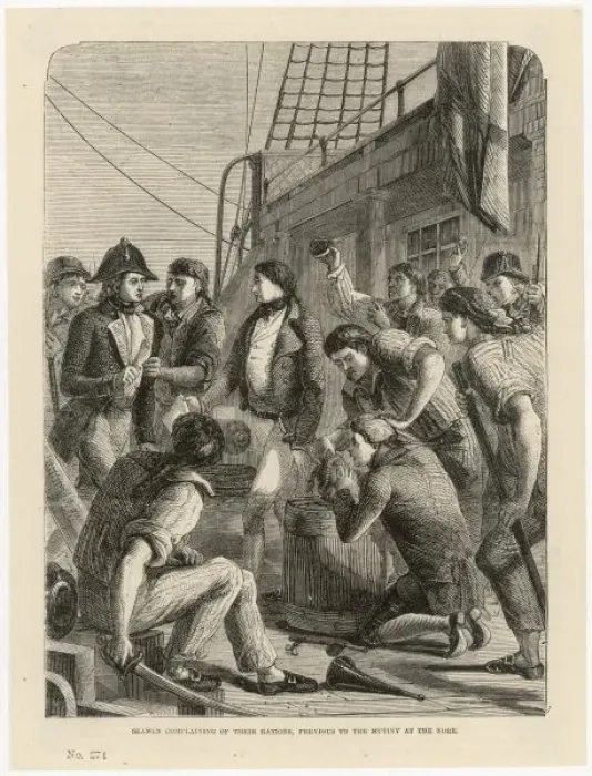 Framed Print : Mutiny on the Nore / 1797 Framed Print : Mutiny on the Nore / 1797