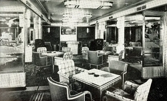Framed Print : MV Britannic, Smoking Room Framed Print : MV Britannic, Smoking Room