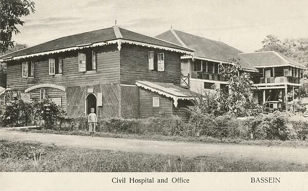 Myanmar - Pathein (Bassein) - Civil Hospital and Office