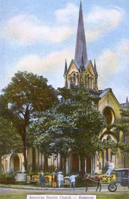 Framed Print : Myanmar - Yangon - American Baptist Church Framed Print : Myanmar - Yangon - American Baptist Church