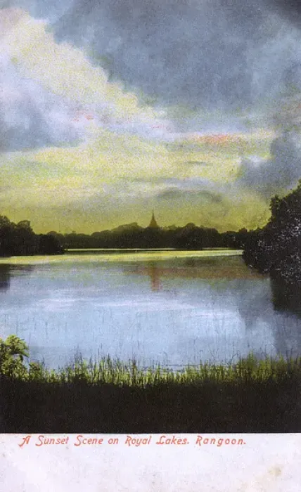 Framed Print : Myanmar - Yangon - Sunset over the Royal Lakes Framed Print : Myanmar - Yangon - Sunset over the Royal Lakes