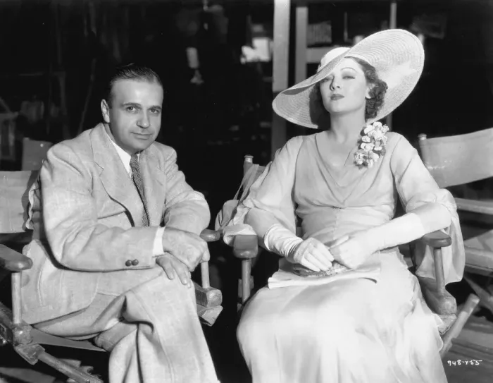 Framed Print : Myrna Loy on the set of Manhatten Melodrama (1934) with Framed Print : Myrna Loy on the set of Manhatten Melodrama (1934) with