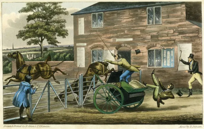 Framed Print : MYTTON DRIVES CARRIAGE Framed Print : MYTTON DRIVES CARRIAGE