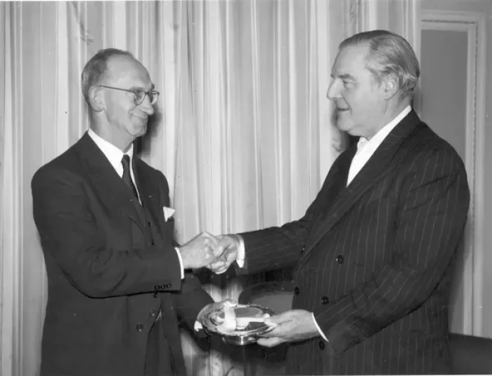 Framed Print : N E Rowe CBE - RAeS President (1955-1956) Framed Print : N E Rowe CBE - RAeS President (1955-1956)