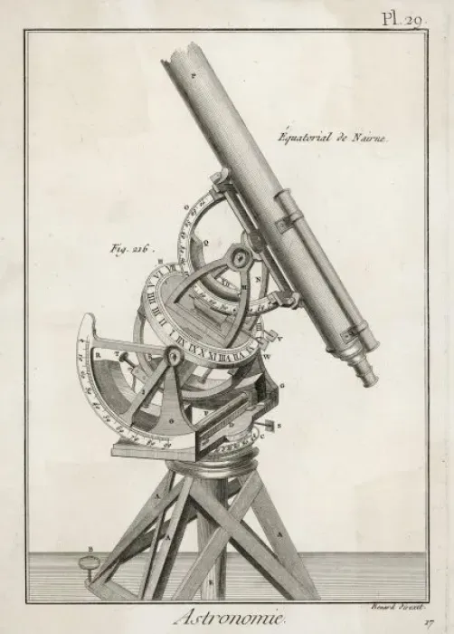 Framed Print : Nairn / Telescope / Diderot Framed Print : Nairn / Telescope / Diderot