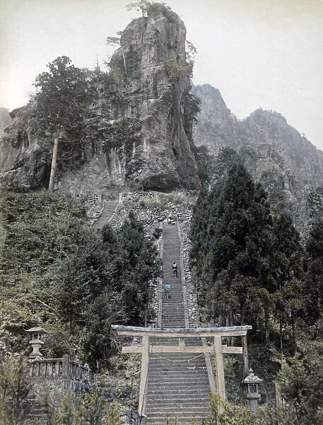 Nakanotake Shrine, Mount Myogi, Japan, circa 1880s. Date: circa 1880s