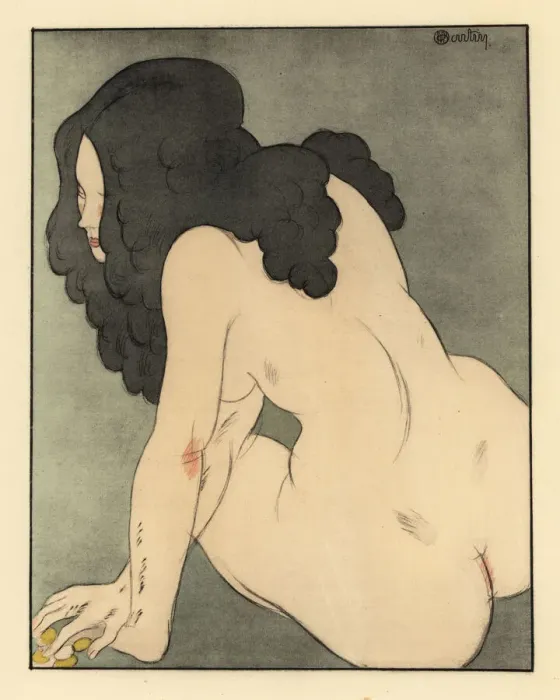 Framed Print : Naked woman clutching coins in her hands Framed Print : Naked woman clutching coins in her hands