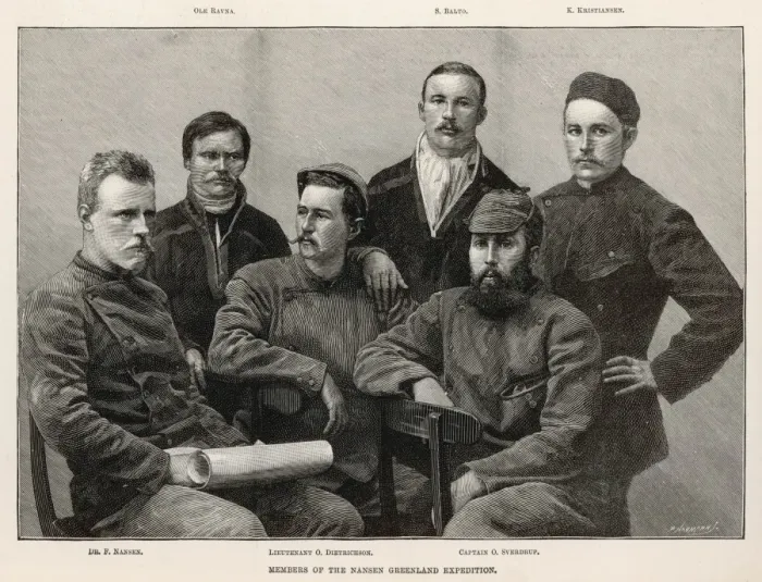 Framed Print : Nansen and Colleagues Framed Print : Nansen and Colleagues