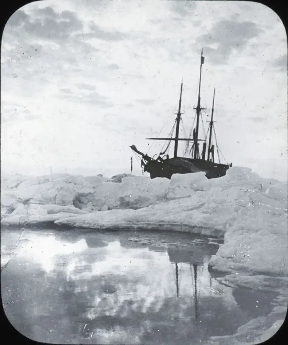 Framed Print : Nansens Fram, ice-bound (1894) Framed Print : Nansens Fram, ice-bound (1894)