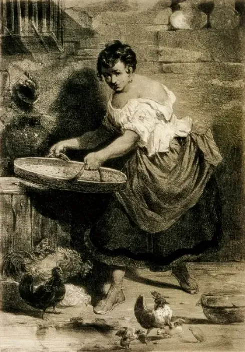 Framed Print : NANTEUIL, CelestѮ(1813-1873) Framed Print : NANTEUIL, CelestѮ(1813-1873)