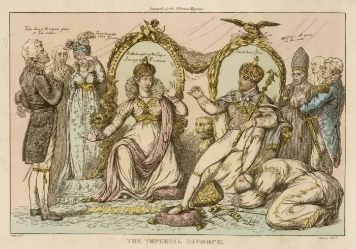 Framed Print : Nap Divorces Josephine Framed Print : Nap Divorces Josephine