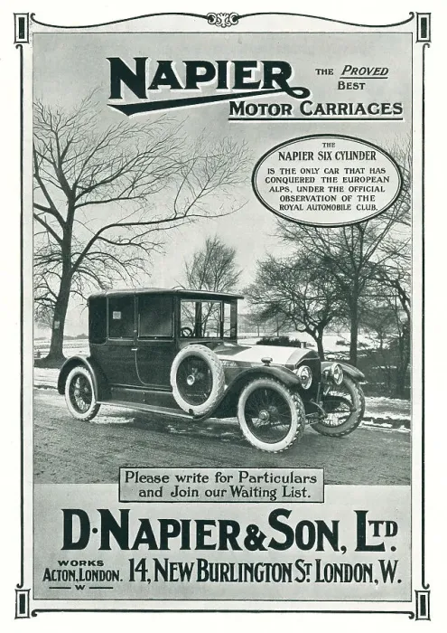 Framed Print : Napier Advertisement