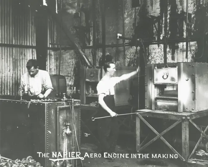 Framed Print : The Napier aero engine in the making Framed Print : The Napier aero engine in the making