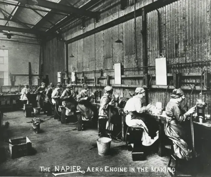 Framed Print : The Napier aero engine in the making Framed Print : The Napier aero engine in the making