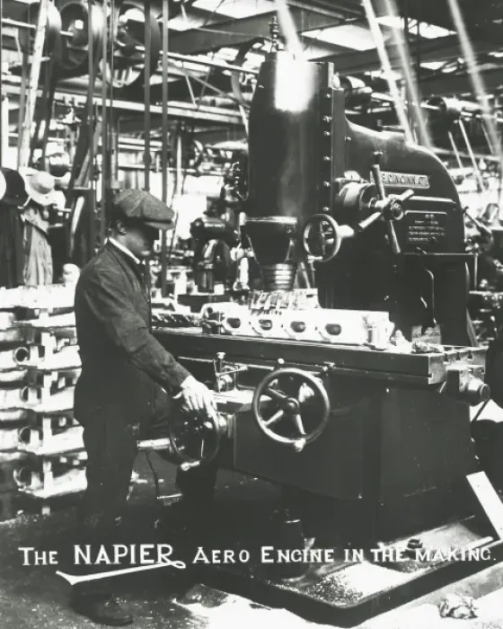 Framed Print : The Napier aero engine in the making Framed Print : The Napier aero engine in the making