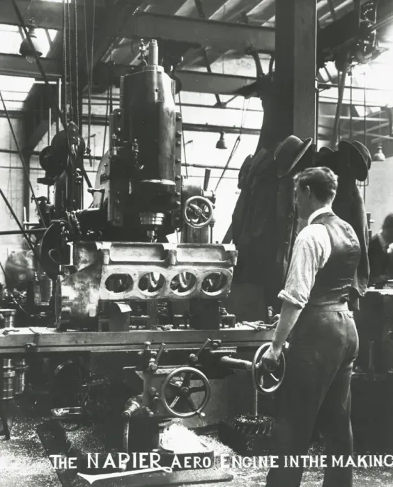 Framed Print : The Napier aero engine in the making Framed Print : The Napier aero engine in the making