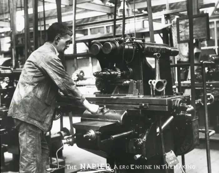 Framed Print : The Napier aero engine in the making Framed Print : The Napier aero engine in the making