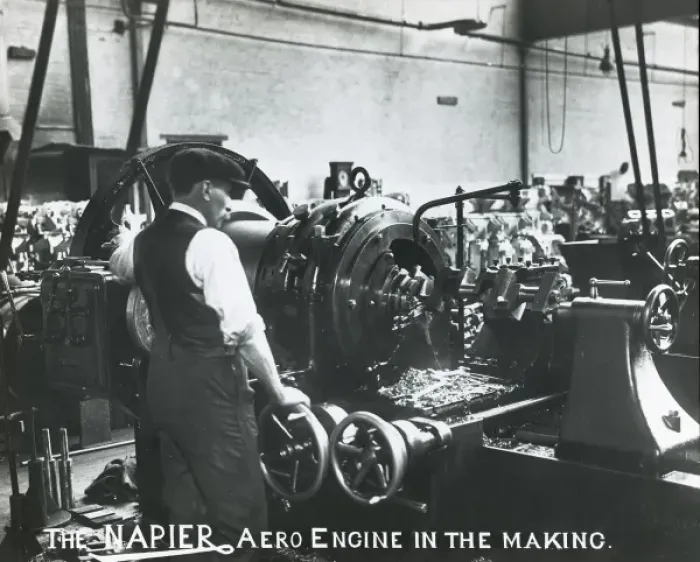 Framed Print : The Napier aero engine in the making Framed Print : The Napier aero engine in the making