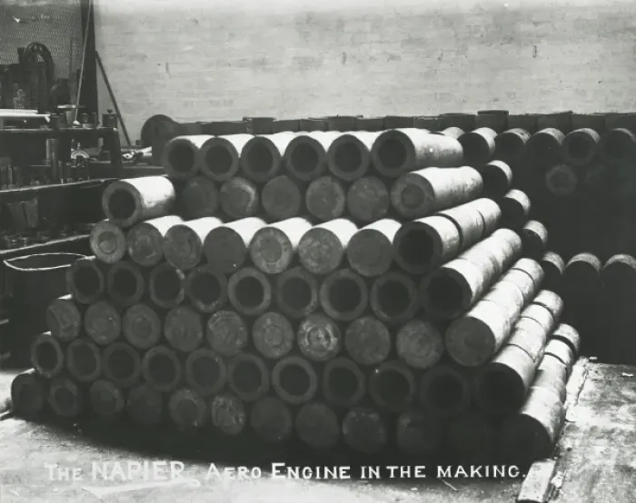 Framed Print : Napier aero engine in the making Lion cylinder forgings Framed Print : Napier aero engine in the making Lion cylinder forgings