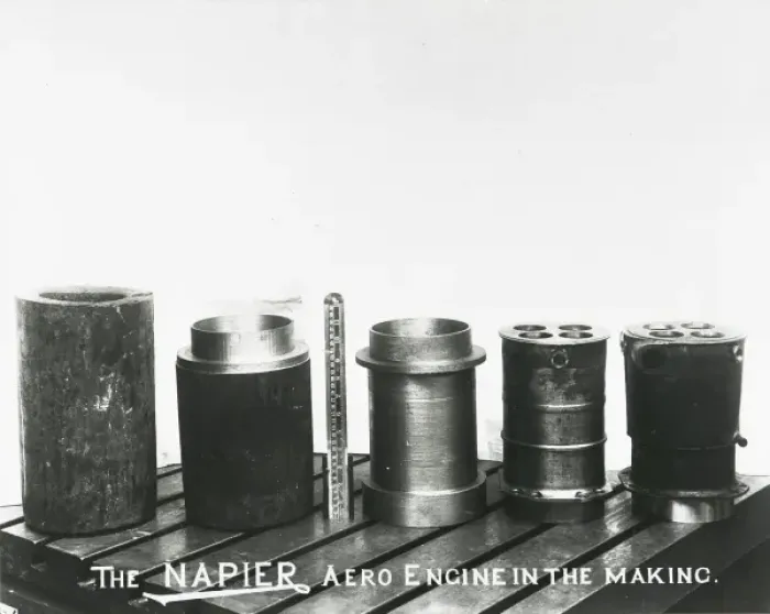 Framed Print : Napier aero engine in the making Lion cylinder forgings Framed Print : Napier aero engine in the making Lion cylinder forgings