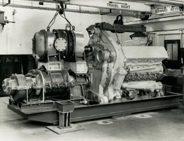 Framed Print : Napier Deltic Compressor Set for ERDC Framed Print : Napier Deltic Compressor Set for ERDC
