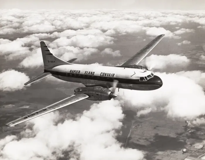 Framed Print : Napier Eland Airliner G ANVP a Convair liner 340 Framed Print : Napier Eland Airliner G ANVP a Convair liner 340