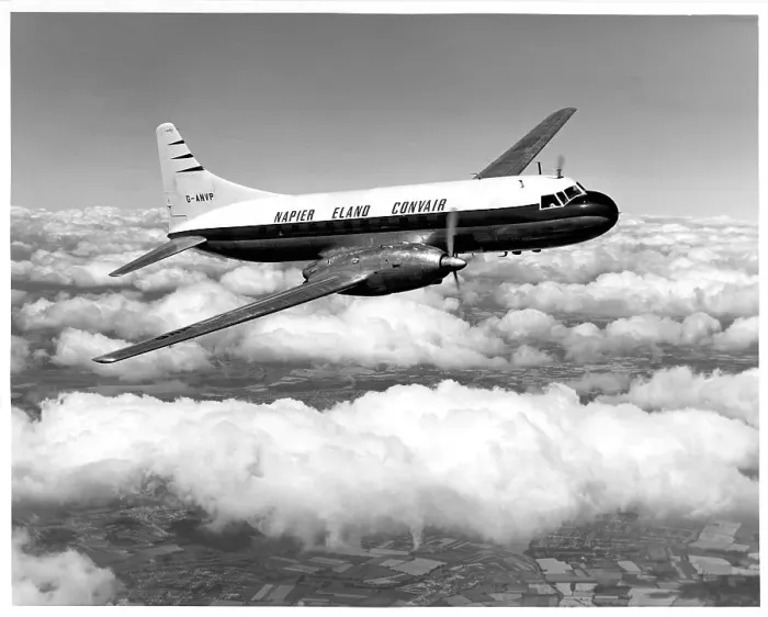 Framed Print : Napier Eland Convair Series 2 G-ANVP Framed Print : Napier Eland Convair Series 2 G-ANVP