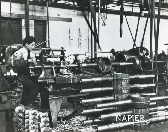 Framed Print : Napier factory production of back axles Framed Print : Napier factory production of back axles