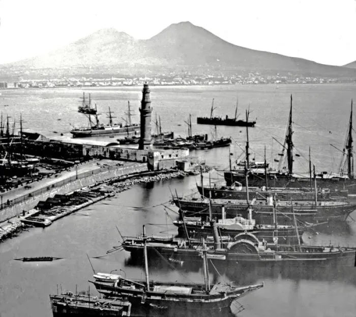 Framed Print : Naples Harbour, Italy Framed Print : Naples Harbour, Italy