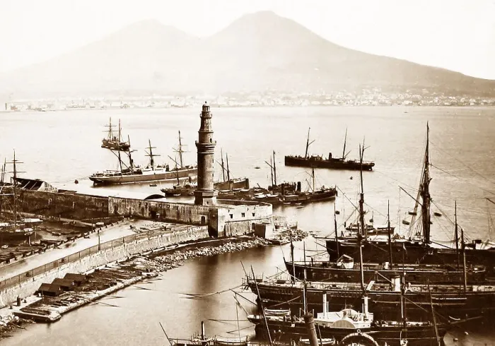 Framed Print : Naples harbour, Italy Framed Print : Naples harbour, Italy
