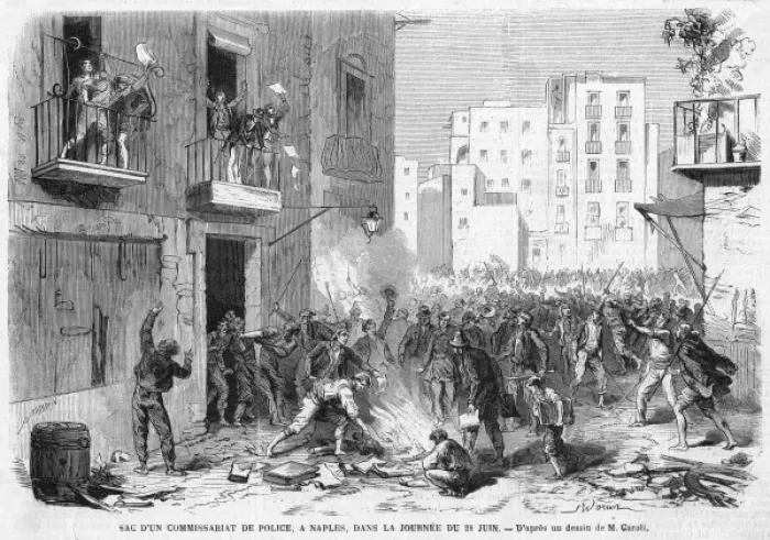 Framed Print : Naples Insurrection Framed Print : Naples Insurrection