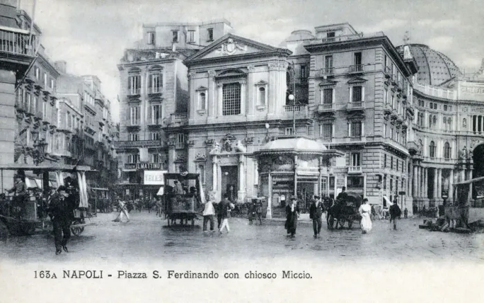 Framed Print : Naples, Italy - Piazza Triesti e Trento Framed Print : Naples, Italy - Piazza Triesti e Trento