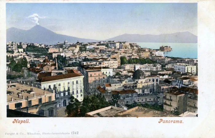 Framed Print : Naples, Italy - view toward Mount Vesuvius Framed Print : Naples, Italy - view toward Mount Vesuvius