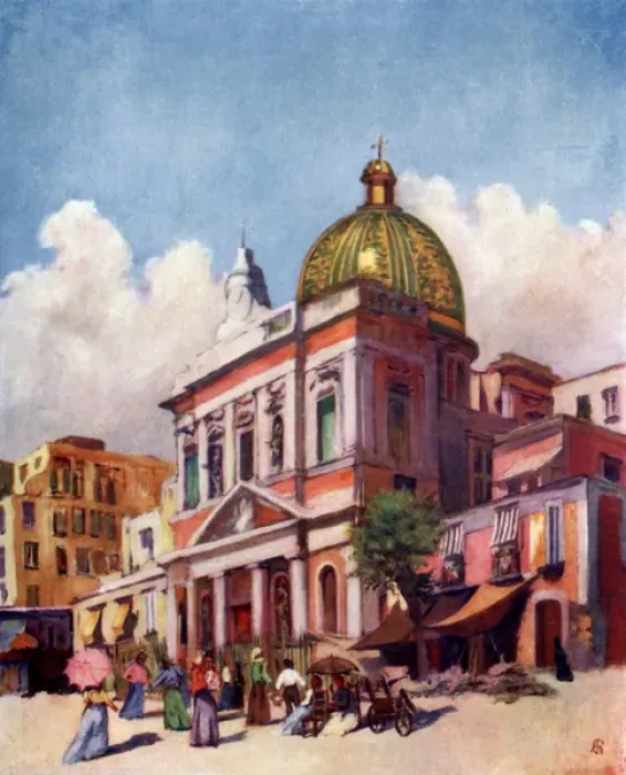 Framed Print : Naples / Santa Croce 1904 Framed Print : Naples / Santa Croce 1904