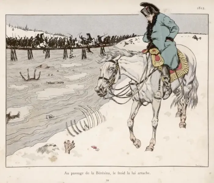 Framed Print : Napoleon at Beresina Framed Print : Napoleon at Beresina