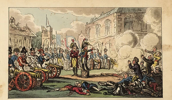 Napoleon Bonaparte directing the Suppression
