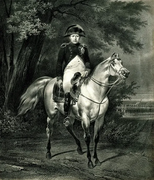 Framed Print : Napoleon Bonaparte on his horse Marengo Framed Print : Napoleon Bonaparte on his horse Marengo