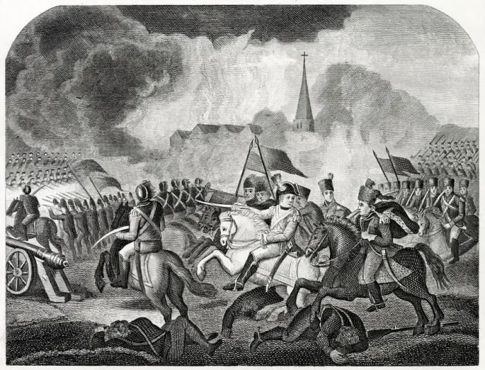 Framed Print : Napoleon defeats the Austrians at Marengo Date: 14 June 1800 Framed Print : Napoleon defeats the Austrians at Marengo Date: 14 June 1800