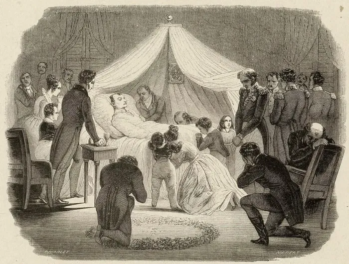Framed Print : NAPOLEON DIES Framed Print : NAPOLEON DIES
