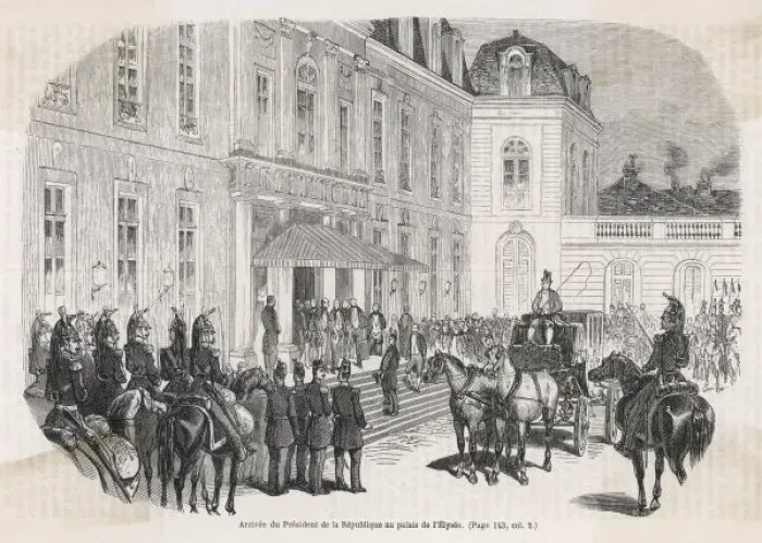 Framed Print : Napoleon at the Elysee Framed Print : Napoleon at the Elysee