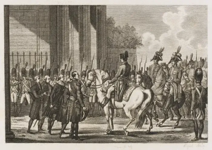 Framed Print : Napoleon Enters Berlin Framed Print : Napoleon Enters Berlin