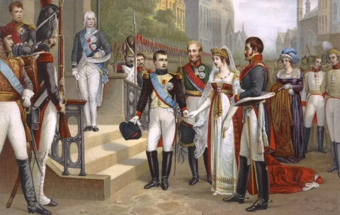 Framed Print : Napoleon I receiving the Queen Of Prussia Framed Print : Napoleon I receiving the Queen Of Prussia