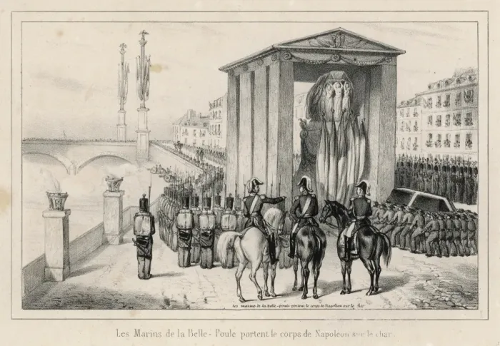Framed Print : Napoleon I / Remains / 1840 Framed Print : Napoleon I / Remains / 1840